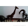 garden giraffe bronze statue for sale